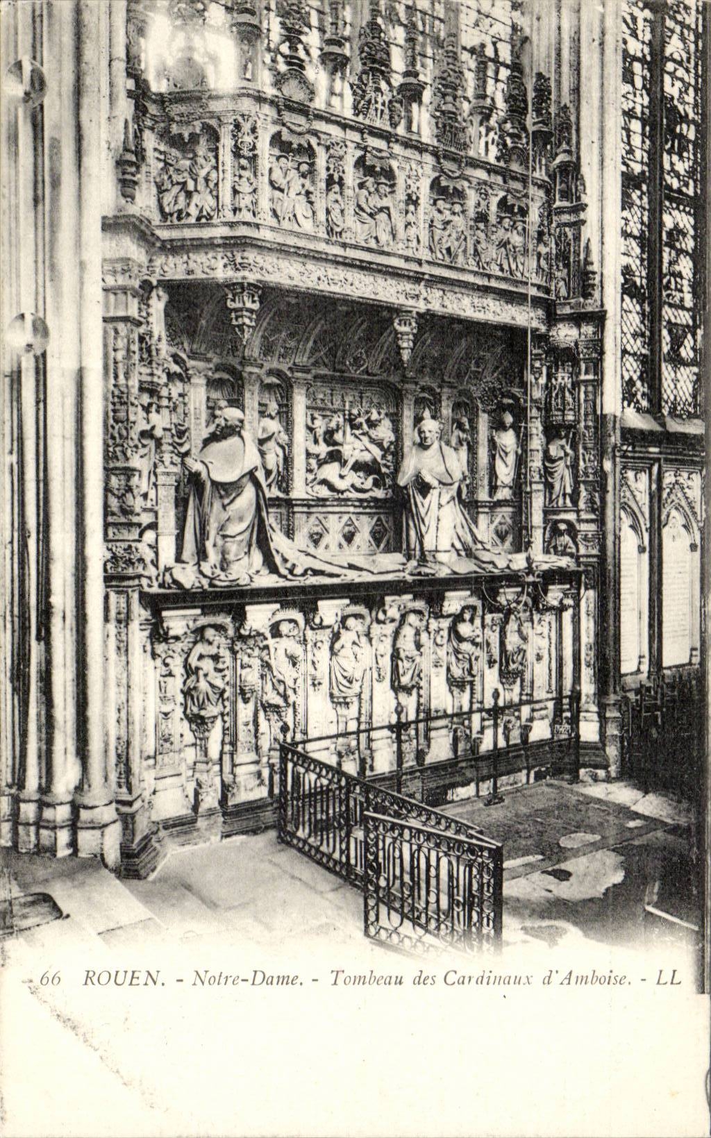 CPA Rouen Notre Dame Tombeau des cardinaux d'Amboise