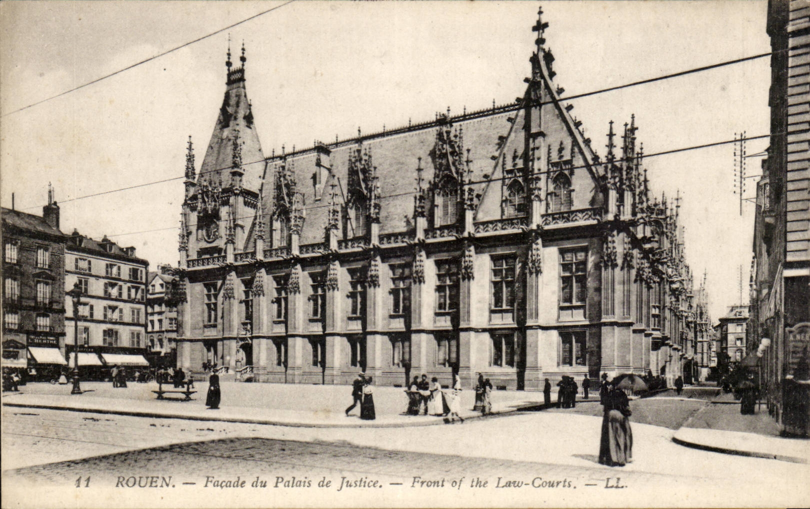 CPA Rouen Facade du palais de justice 