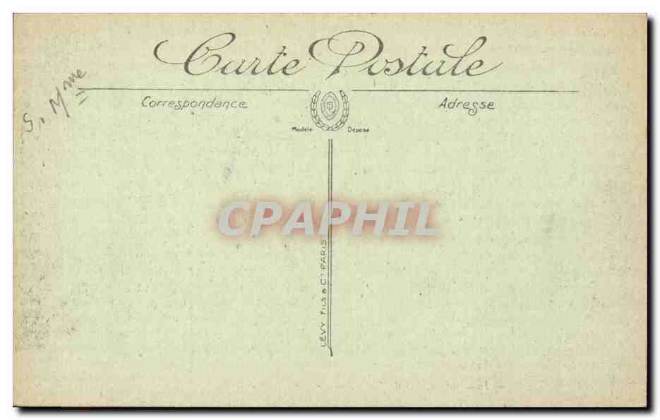 CPA Rouen Facade du palais de justice  — Verso
