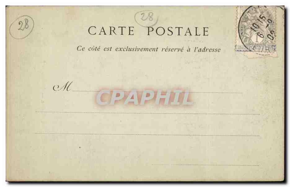 CPA Chartres Cathedrale Pilastres du portail royal — Verso
