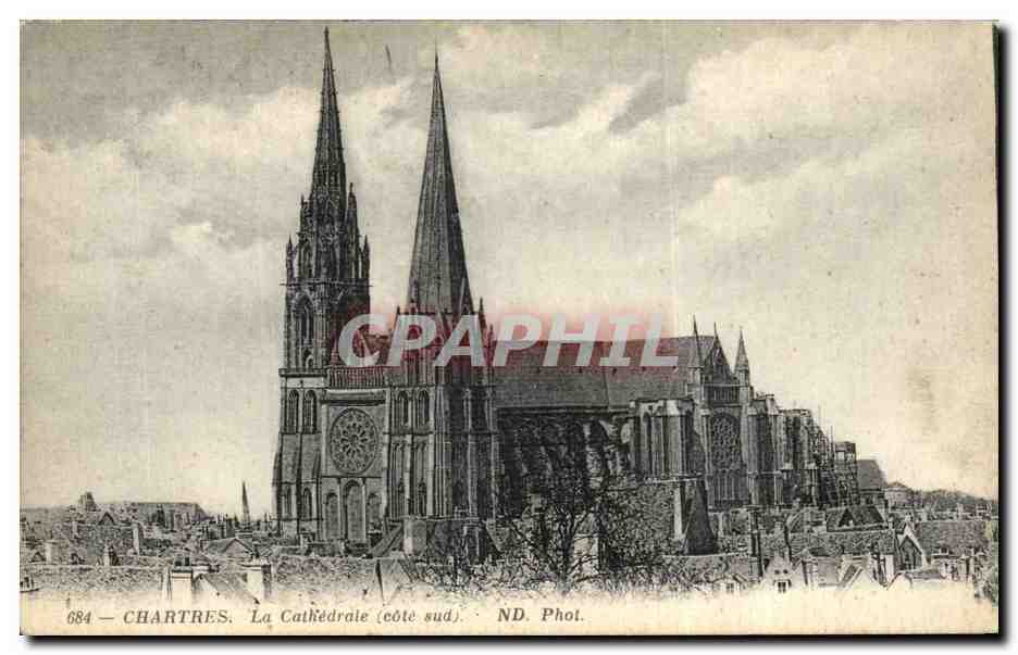Chartres — La Cathédrale (côté sud) — ND. Phot. n° 684