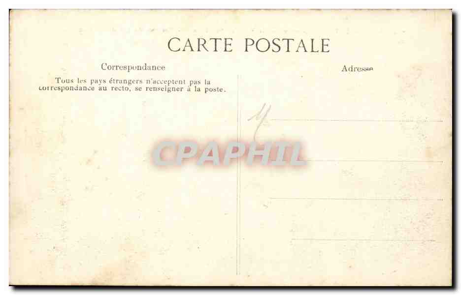 CPA Versailles Panorama de la ville et du Chesnay Caserne du 22eme d'artillerie — Rückseite