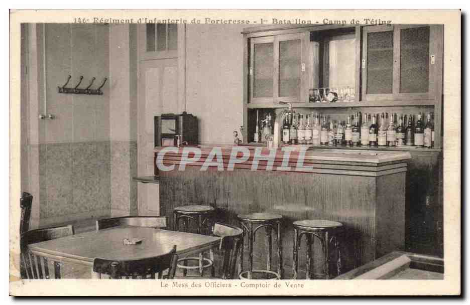 Mess des Officiers - Comptoir de Vente — 136e Régiment d'Infanterie de Forteresse, 1er Bataillon, Camp de Tétting
