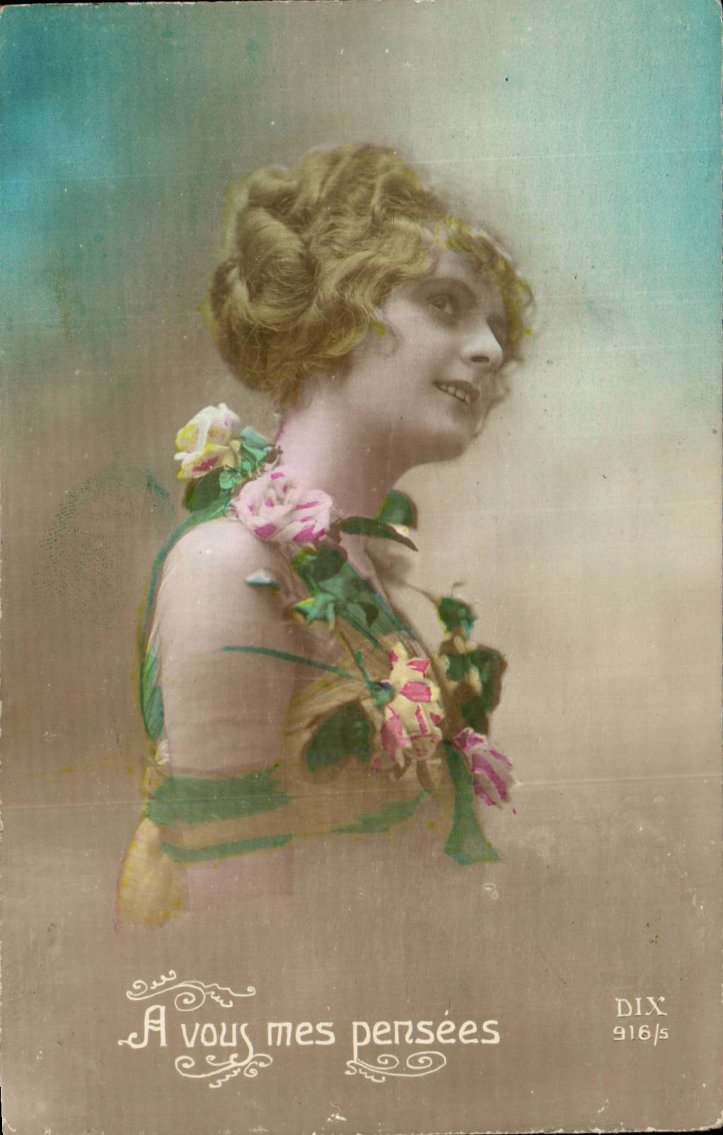 CPA FAntaisie Femme