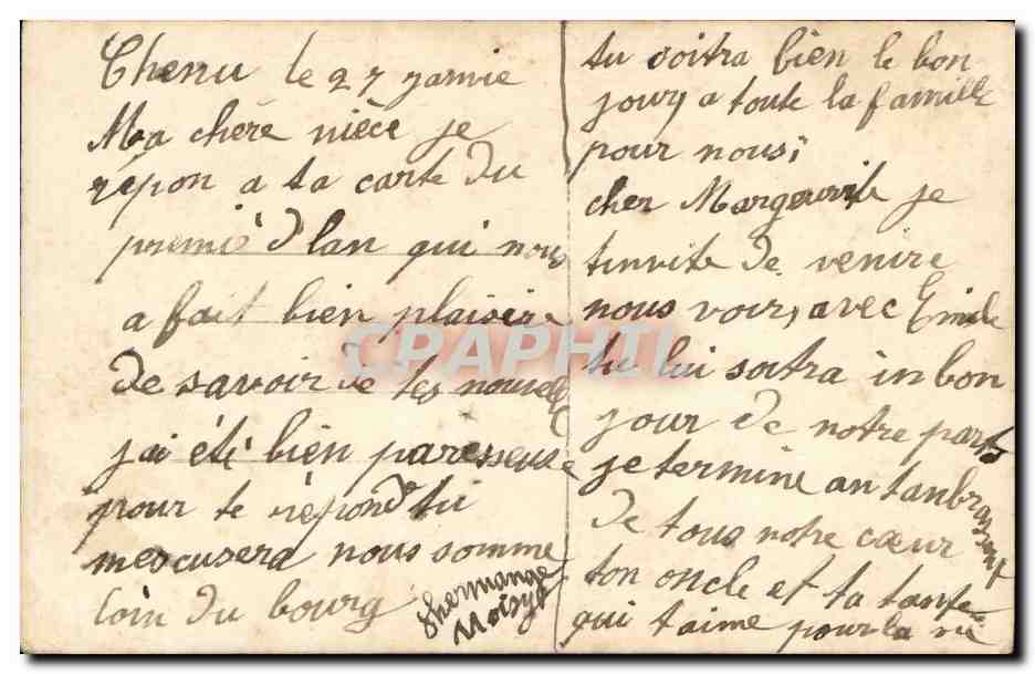 CPA FAntaisie Femme Paques Easter — Rückseite