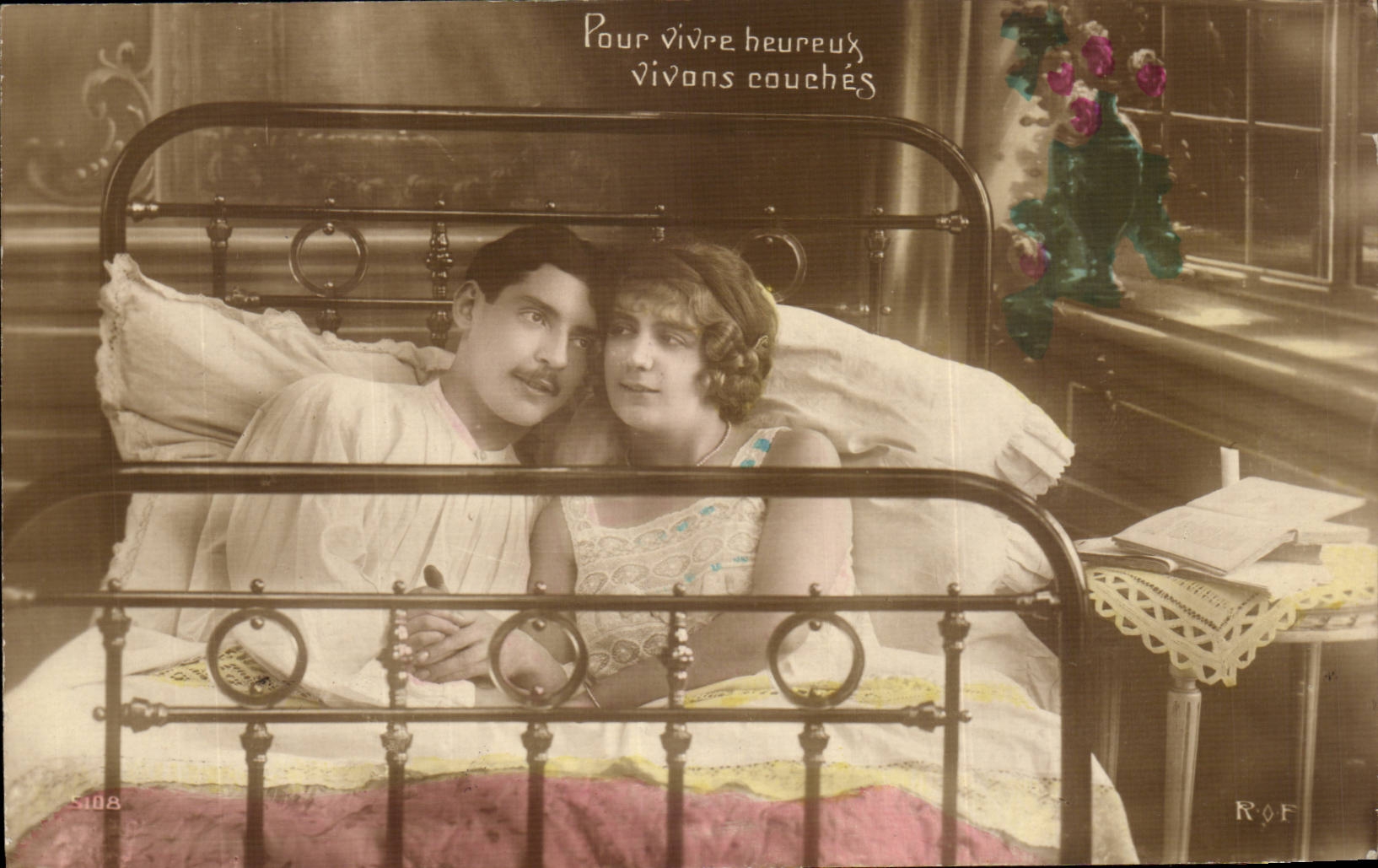 Couple dans un lit — ROF — n° 5108