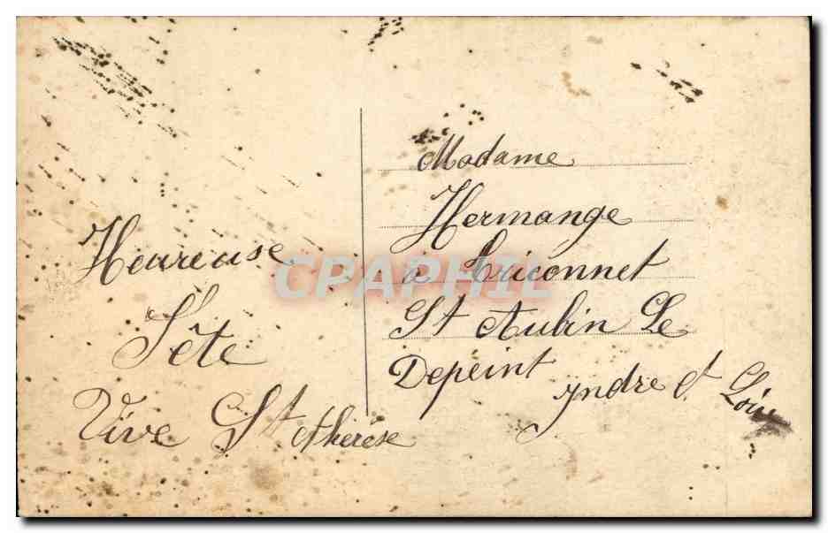 CPA FAntaisie Homme Anniversaire — Rückseite