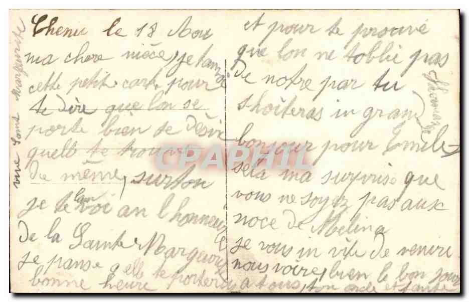 Coppia in abito da sera — Buon Anno — DIX PARIS 2349 — Verso