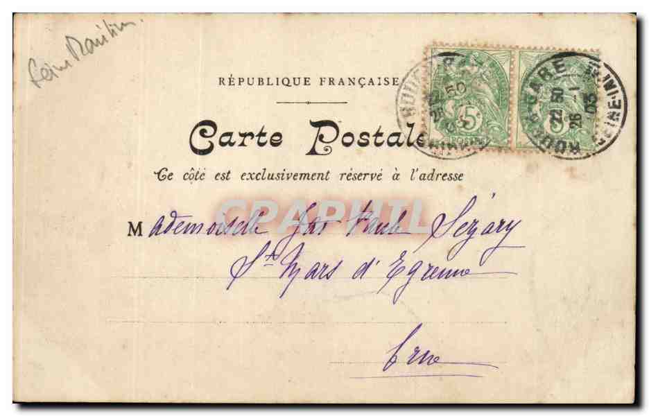 Rouen CPA La caserne Jeanne d'arc — Rückseite
