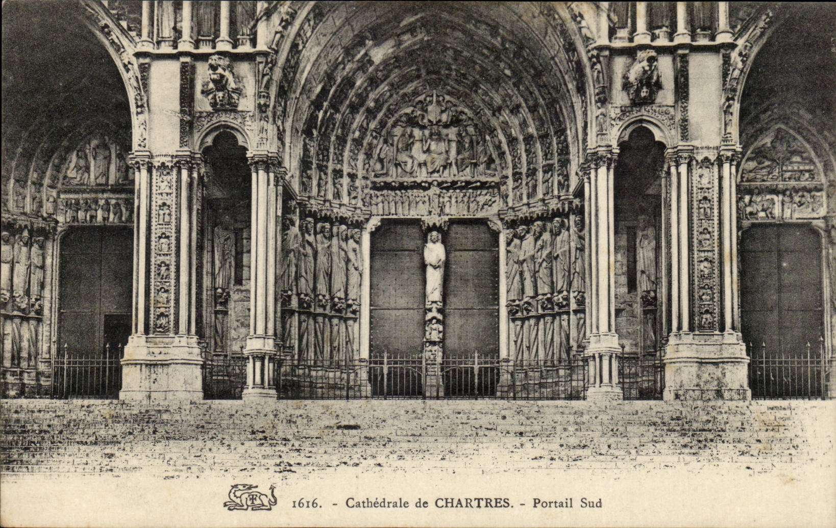 Chartres CPA Cathedrale Portail sud