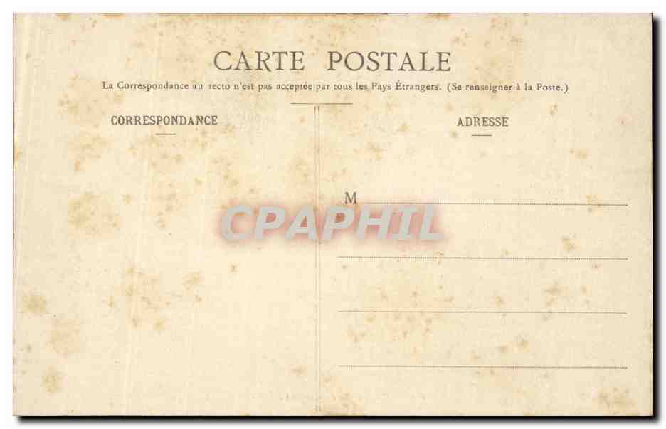 Chartres CPA Cathedrale Portail sud — Verso