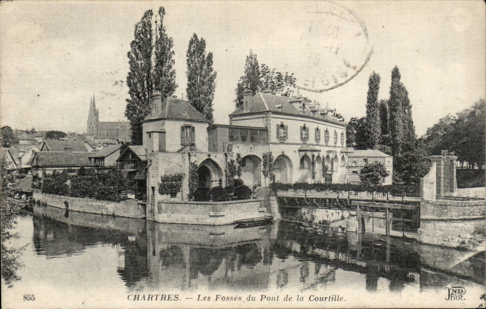 Chartres CPA Les fosses du pont de la Courtille