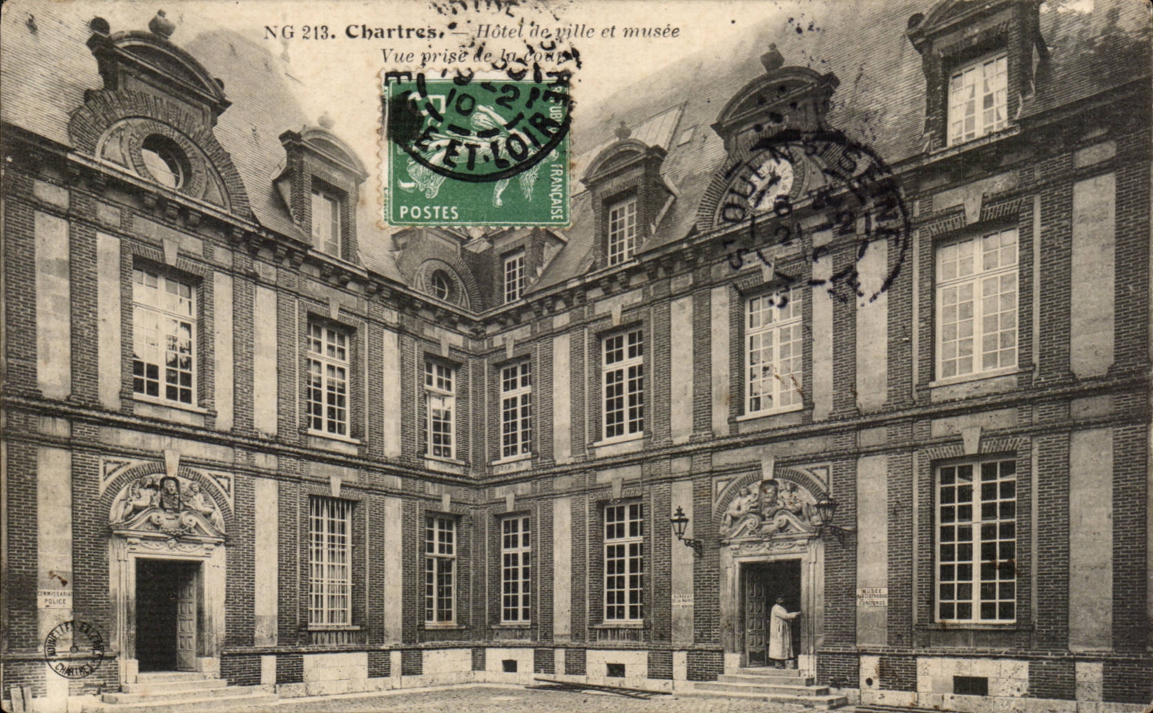 Chartres CPA Hotel de ville et musee