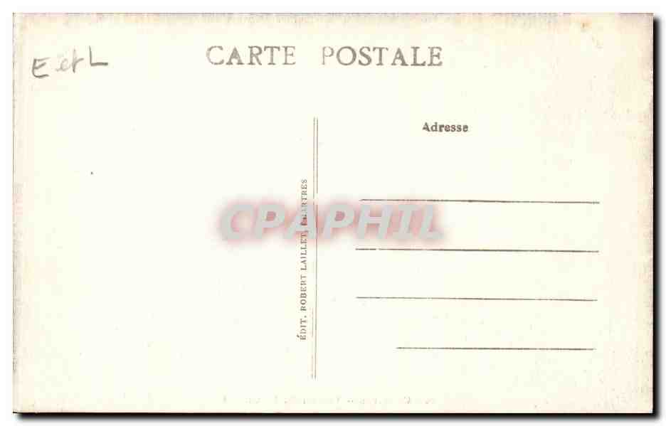 Chartres CPA La cathedrale Portail sud — Verso