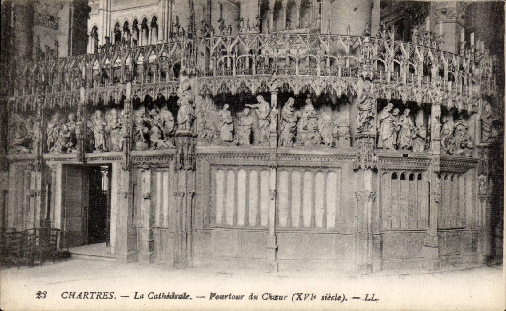 Chartres — La Cathédrale — Pourtour du Chœur (XVIe siècle) — LL.