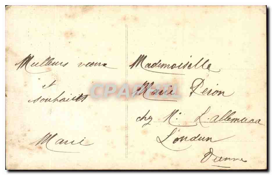 CPA Fantaisie Enfant Garcon — Rückseite