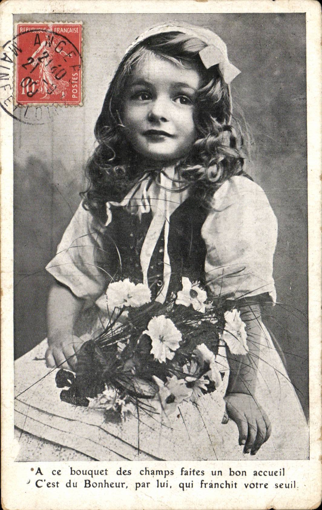 CPA Fantaisie Enfant Fille
