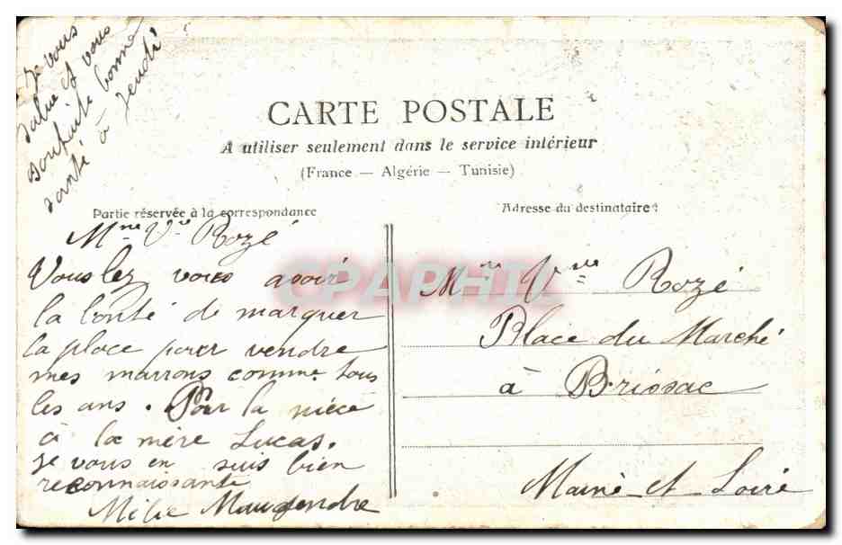 CPA Fantaisie Enfant Fille — Rückseite