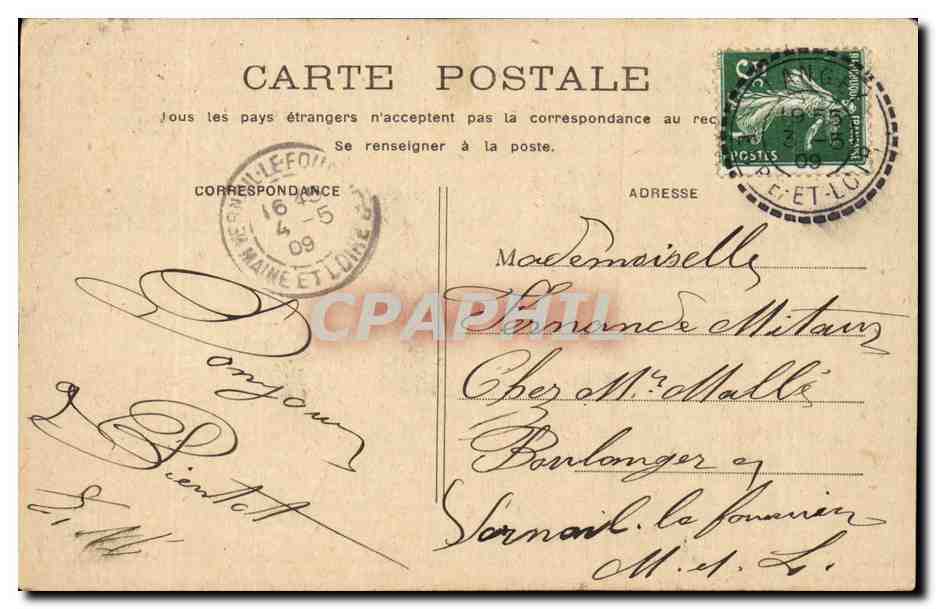 CPA Fantaisie Enfant  — Rückseite