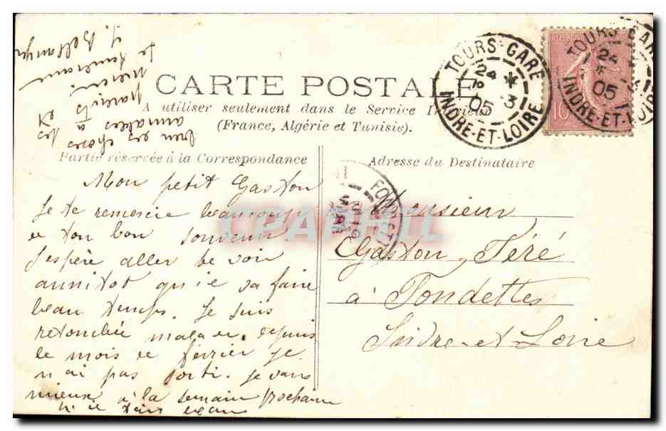 Une Paire d'Amis — Suzette et Médor — C. M. Paris — Verso