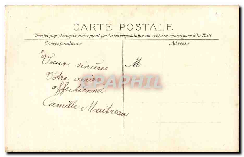 CPA Fantaisie Enfant et bateau — Rückseite