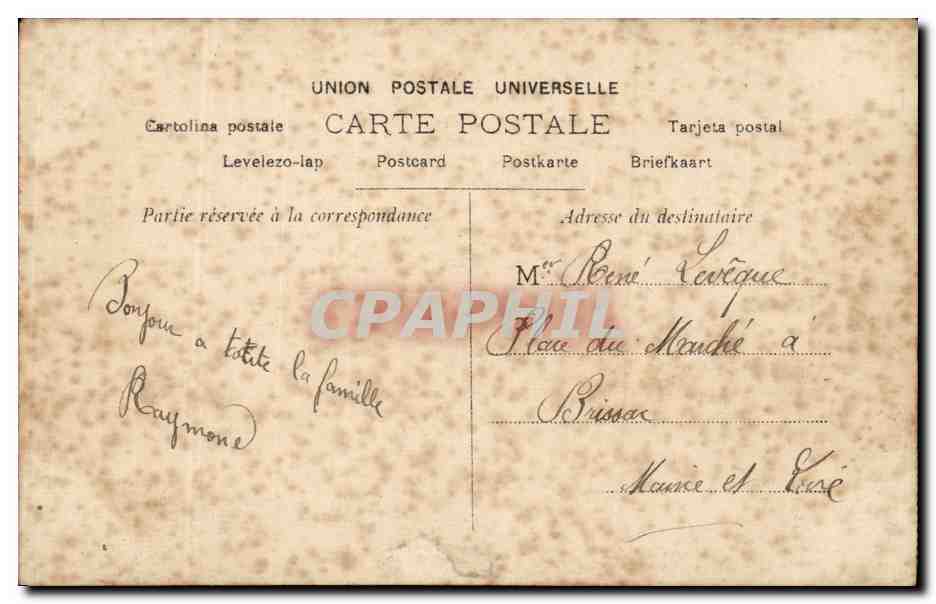 CPA Fantaisie Enfant  — Rückseite