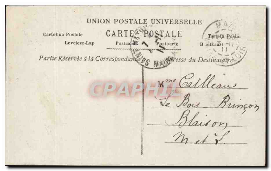 CPA Fantaisie Enfants — Verso