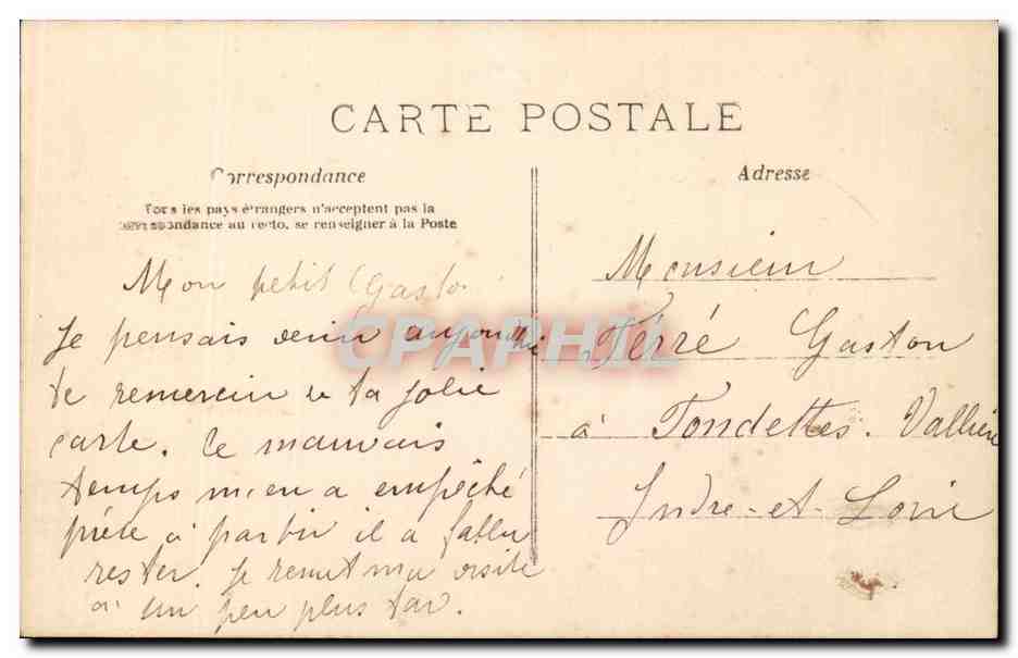 CPA Fantaisie Enfant Bebe Dans les roseaux — Rückseite