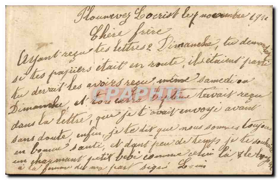CPA Fantaisie Enfant — Verso
