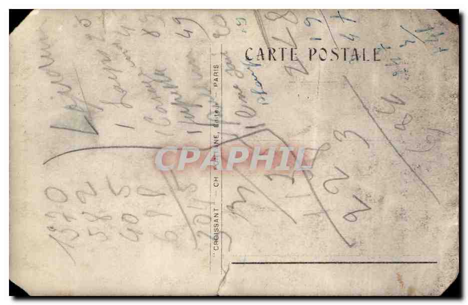 Jeune couple de mariage — enfants — éditeur CROISSANT, n° 222 — Achterkant