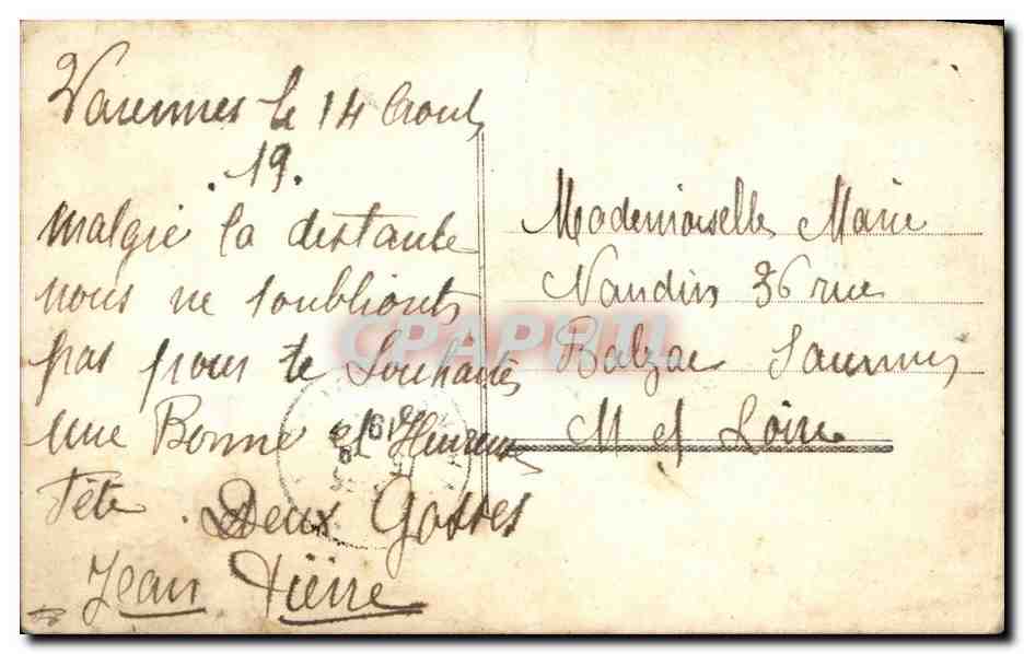 CPA Fantaisie Enfants Jumeaux Twins — Rückseite