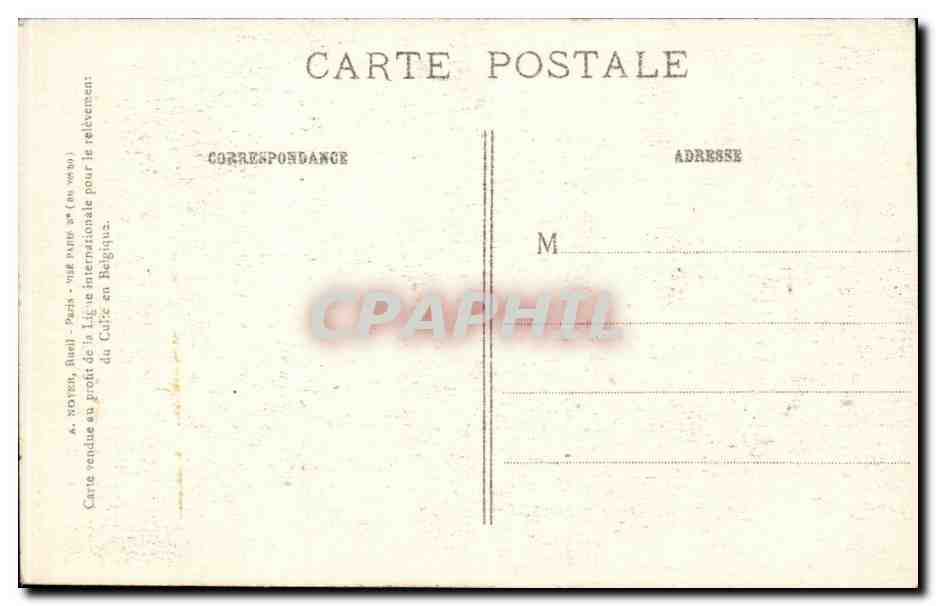 L'Église bombardée de NIEUPORT — N° 4 — éditeur A. Pottier, Paris — Back