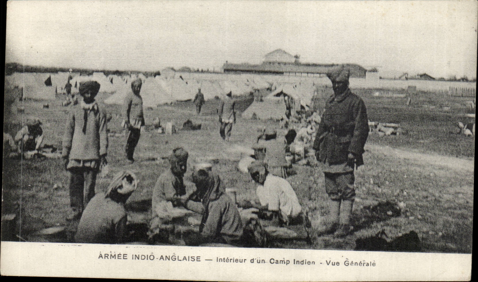 Armée Indiô-Anglaise — Intérieur d'un Camp Indien - Vue Générale