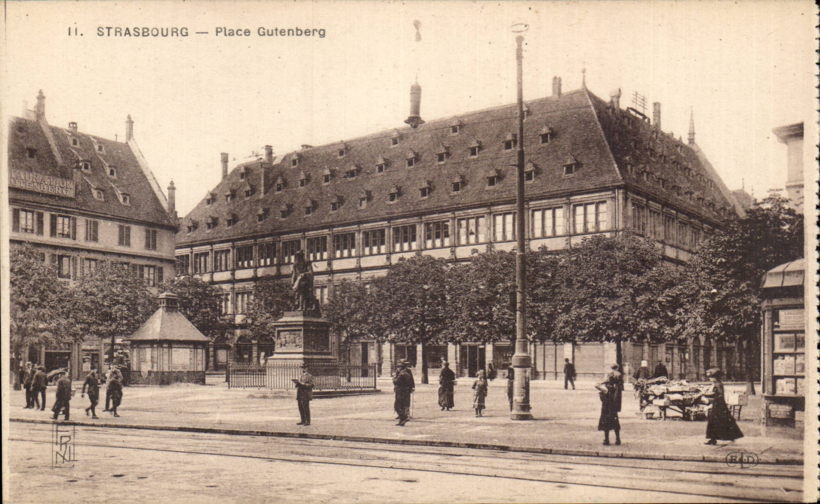 CPA Strasbourg Place Gutenberg