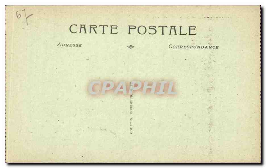 CPA Strasbourg Place de l'universite — Verso