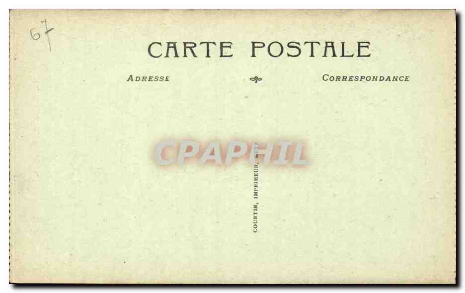 CPA Strasbourg Cathedrale Porte centrale — Verso
