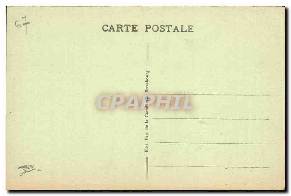 CPA Strasbourg Eglise Saint Thomas Tombeau de Maurice de Saxe — Verso