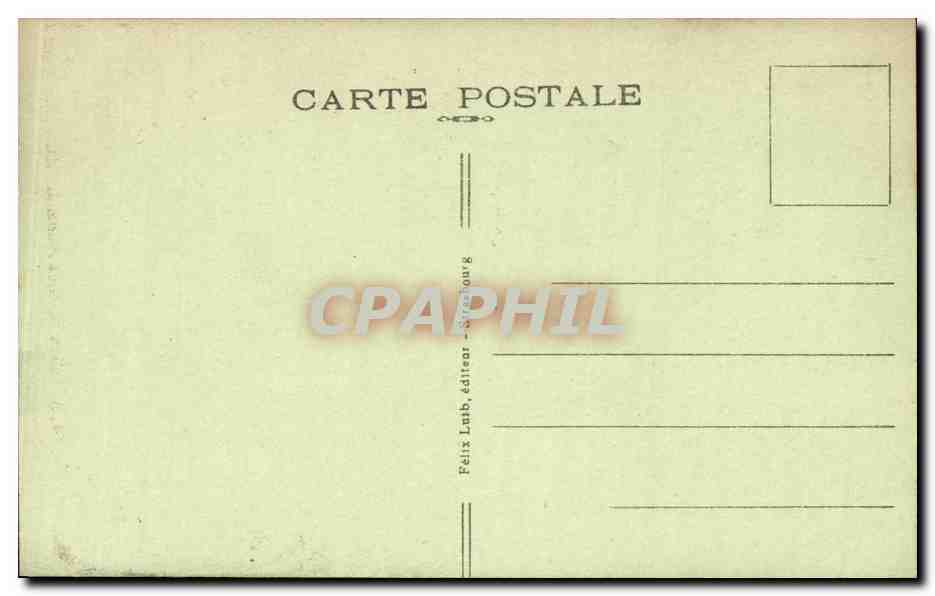 CPA Strasbourg Eglise Saint Paul et cathedrale — Rückseite