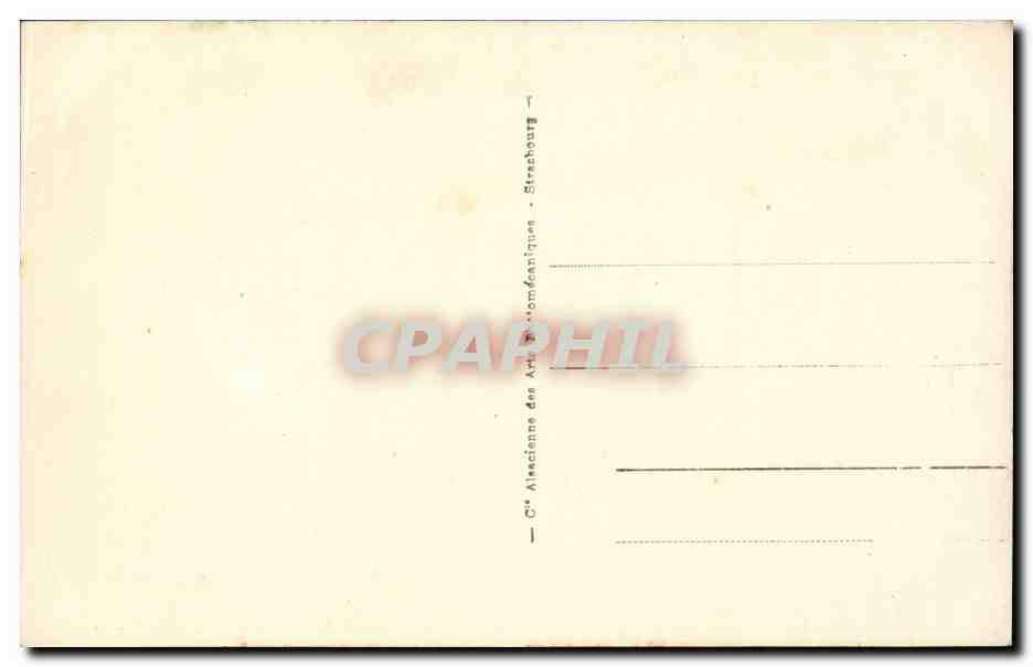 CPA Strasbourg Cathedrale — Verso