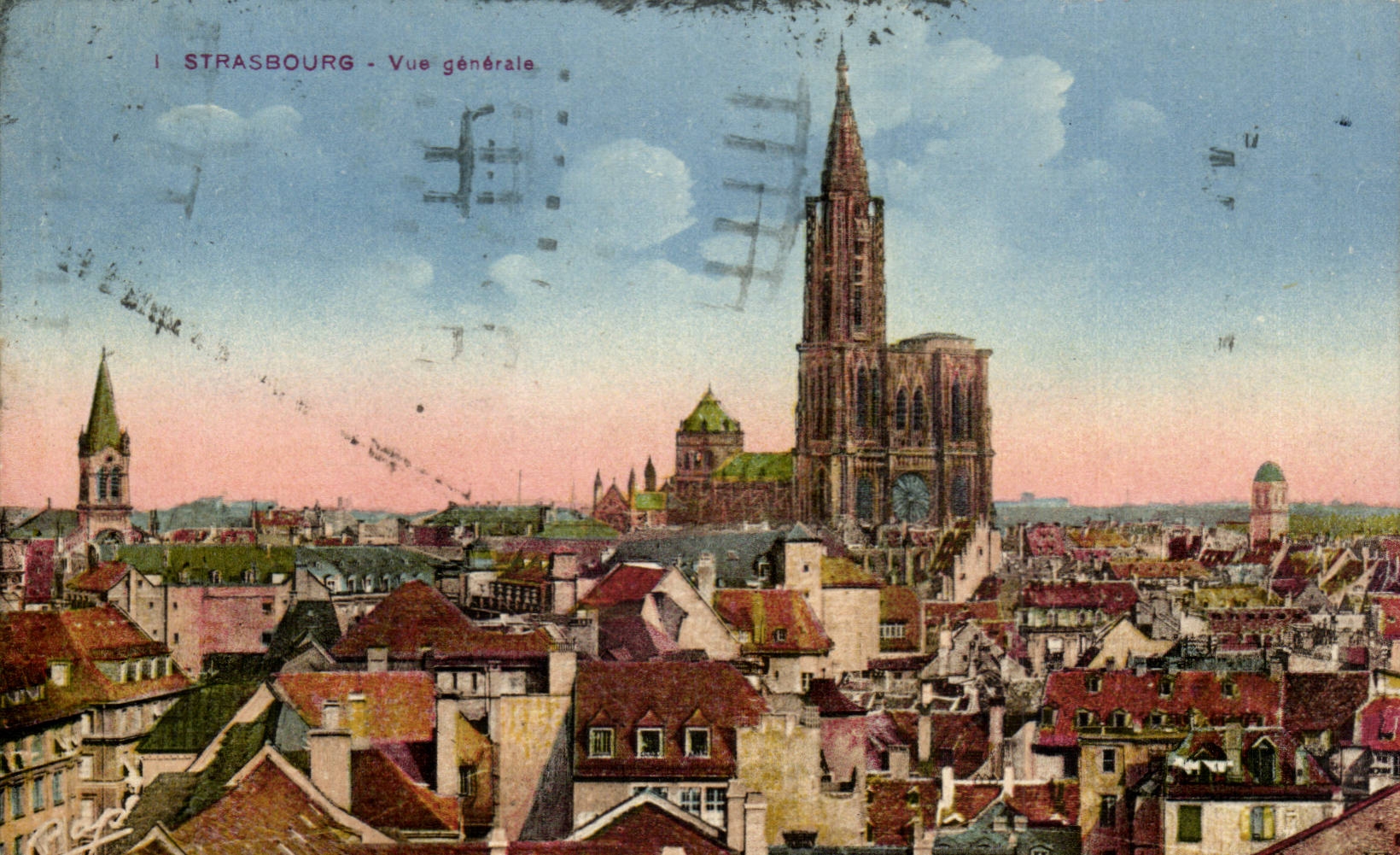 CPA Strasbourg Vue generale