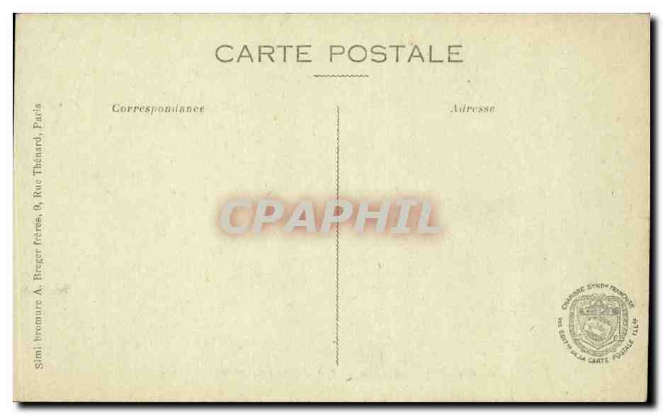 CPA Hopital militaire auxiliaire Une chambre de blesses Militaria — Verso