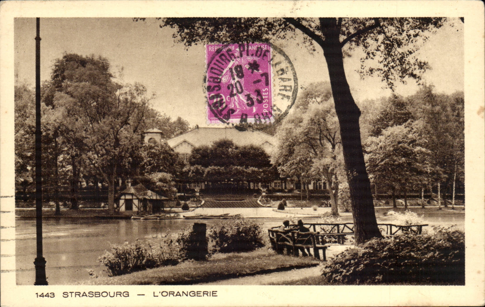 Strasbourg — L'Orangerie — éditeur Braun & Cie, n° 1443