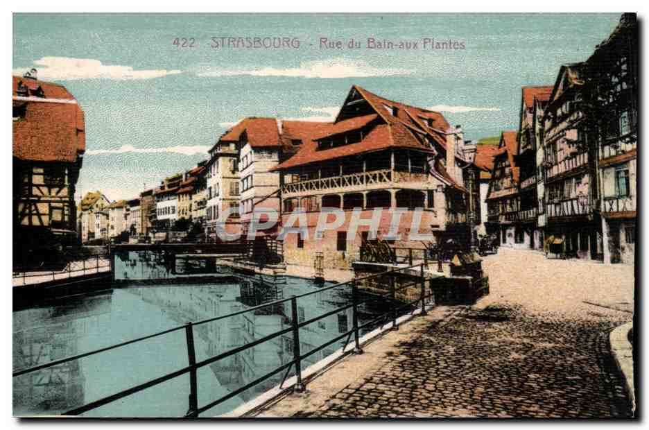 CPA Strasbourg Rue du bain aux plantes