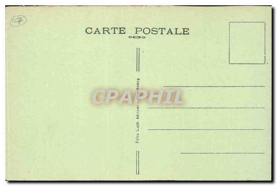 CPA Strasbourg Quai de la petite France — Verso