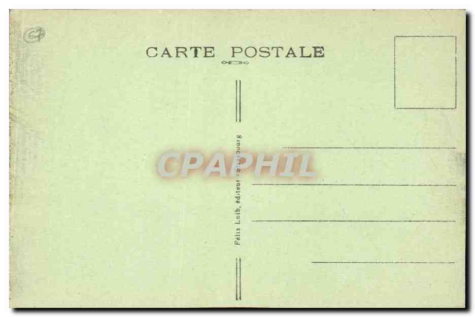 Strasbourg — Bain aux Plantes — Félix Loib, éditeur Strasbourg — Back