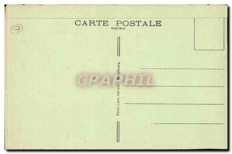 CPA Strasbourg Cathedrale — Verso