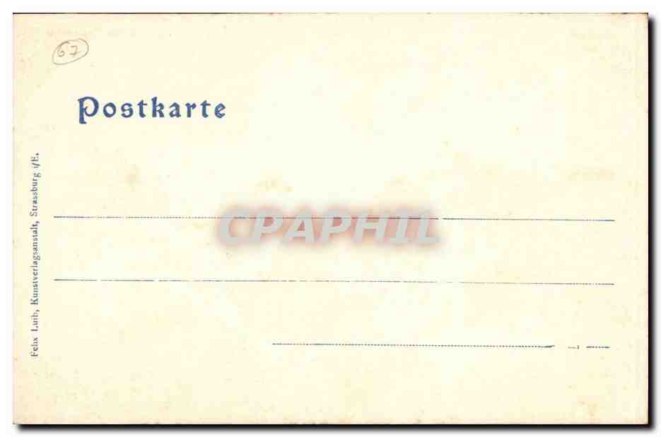 CPA Strasbourg Portail St laurent — Verso