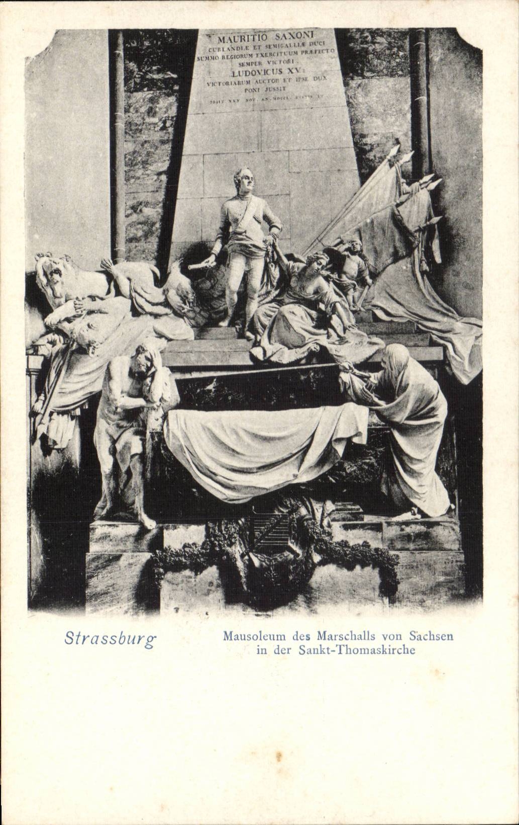 CPA Strasbourg Mausoleum des Marschalls von SAchsen in der Sankt Thomaskirche