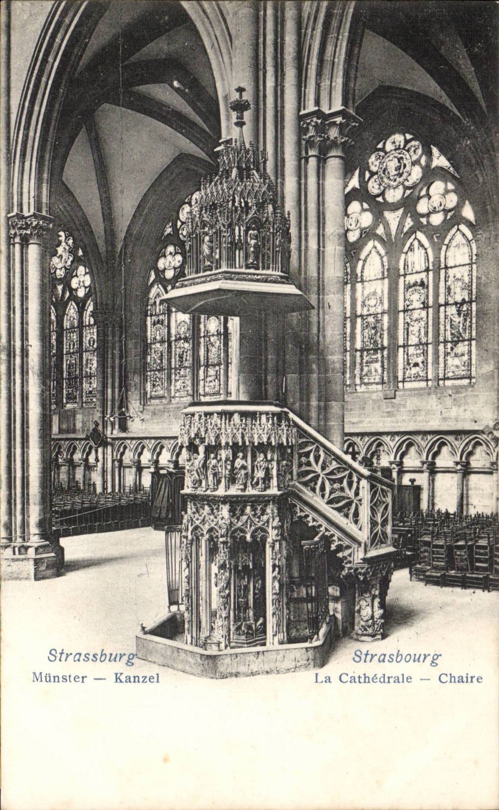 CPA Strasbourg La cathedrale La chaire