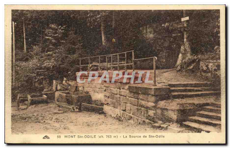 Mont Ste-Odile (alt. 763 m) — La Source de Ste-Odile — CPAPHIL n°58